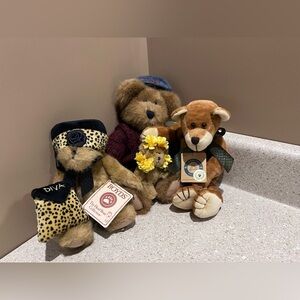 NWT 4 RARE Bundle BOYDS Bears MINI Plush TOYS